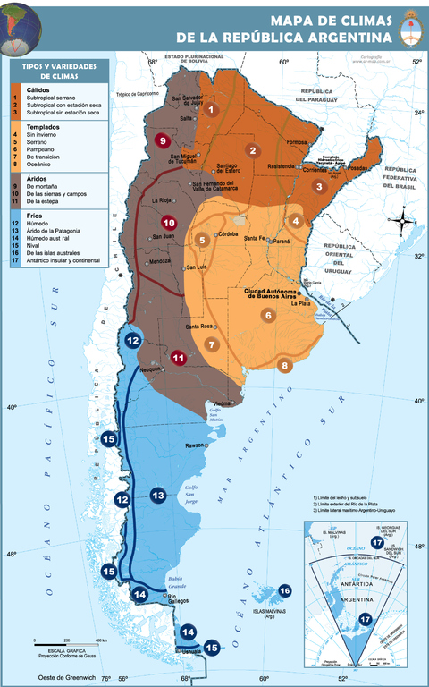 Argentina Climate Zones