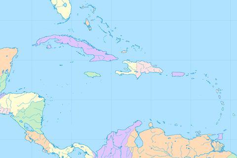 mapa mudo caribe Mapa mudo del caribe | Gifex