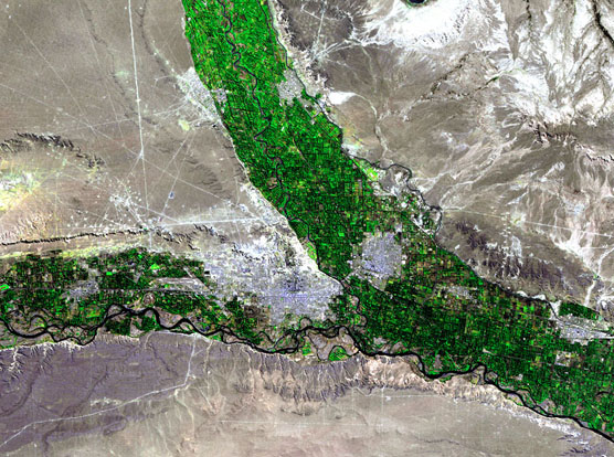 Foto E Imagen Satelite De La Ciudad De Neuquén Prov Neuquén Argentina