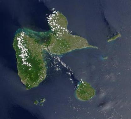 Satellite Image, Photo of Guadeloupe (France)