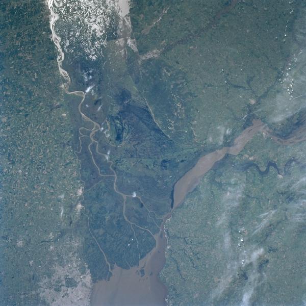 Satellite Image Photo Of Paraná River Delta Argentina