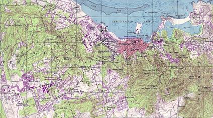 Mapa de Christiansted, Islas Vírgenes Americanas