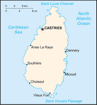 Mapa Pequeña Escala de Santa Lucia