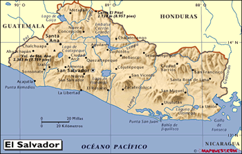 Mapa de Relieve de El Salvador (1)