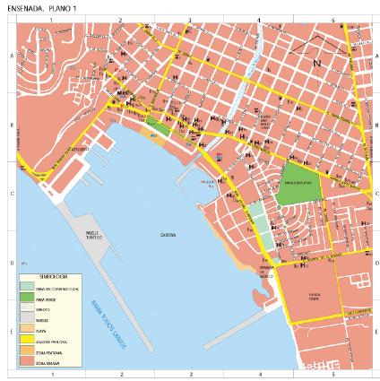 Ensenada Baja California Mexico Map