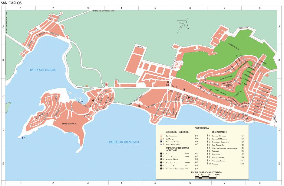 san-carlos-map-sonora-mexico