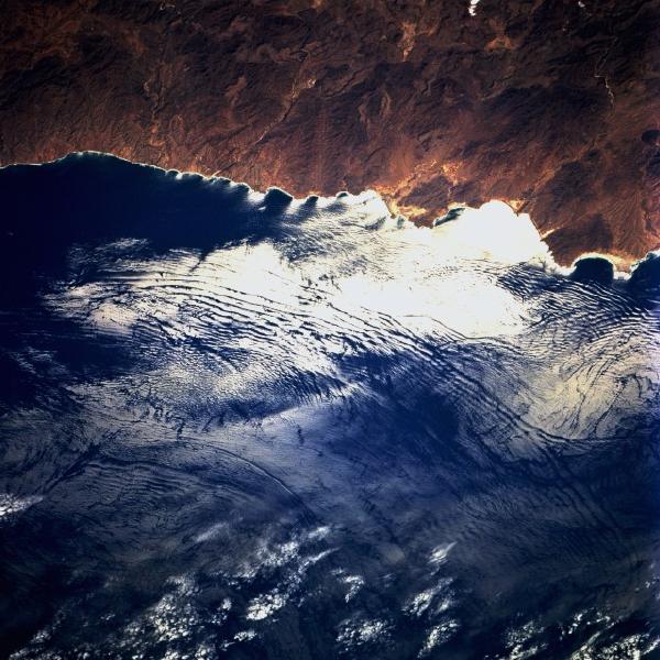 Satellite Image, Photo of Internal Waves, Baja California Sur, Mexico