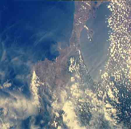 Satellite Image, Photo of Lake Nicaragua, Nicaragua