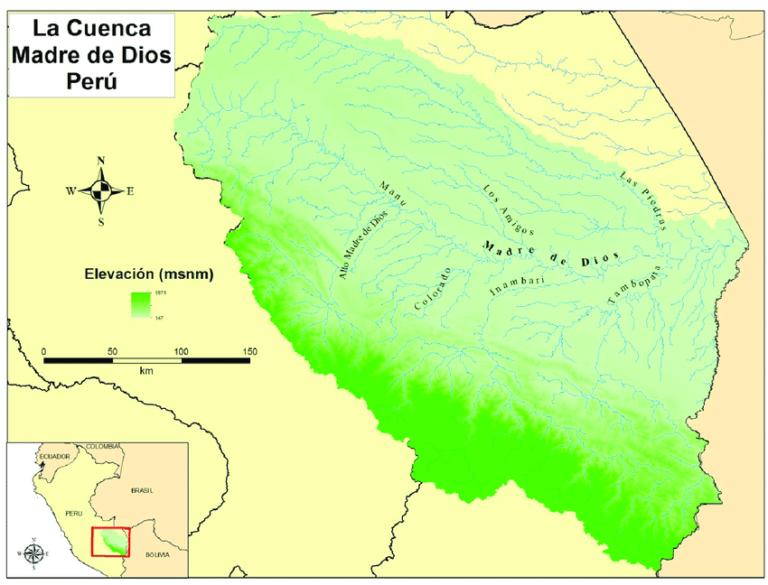 Geografía Del Departamento De Madre De Dios Galería De Mapas 