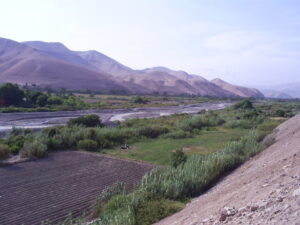 Vista sobre el valle del río Moquegua.