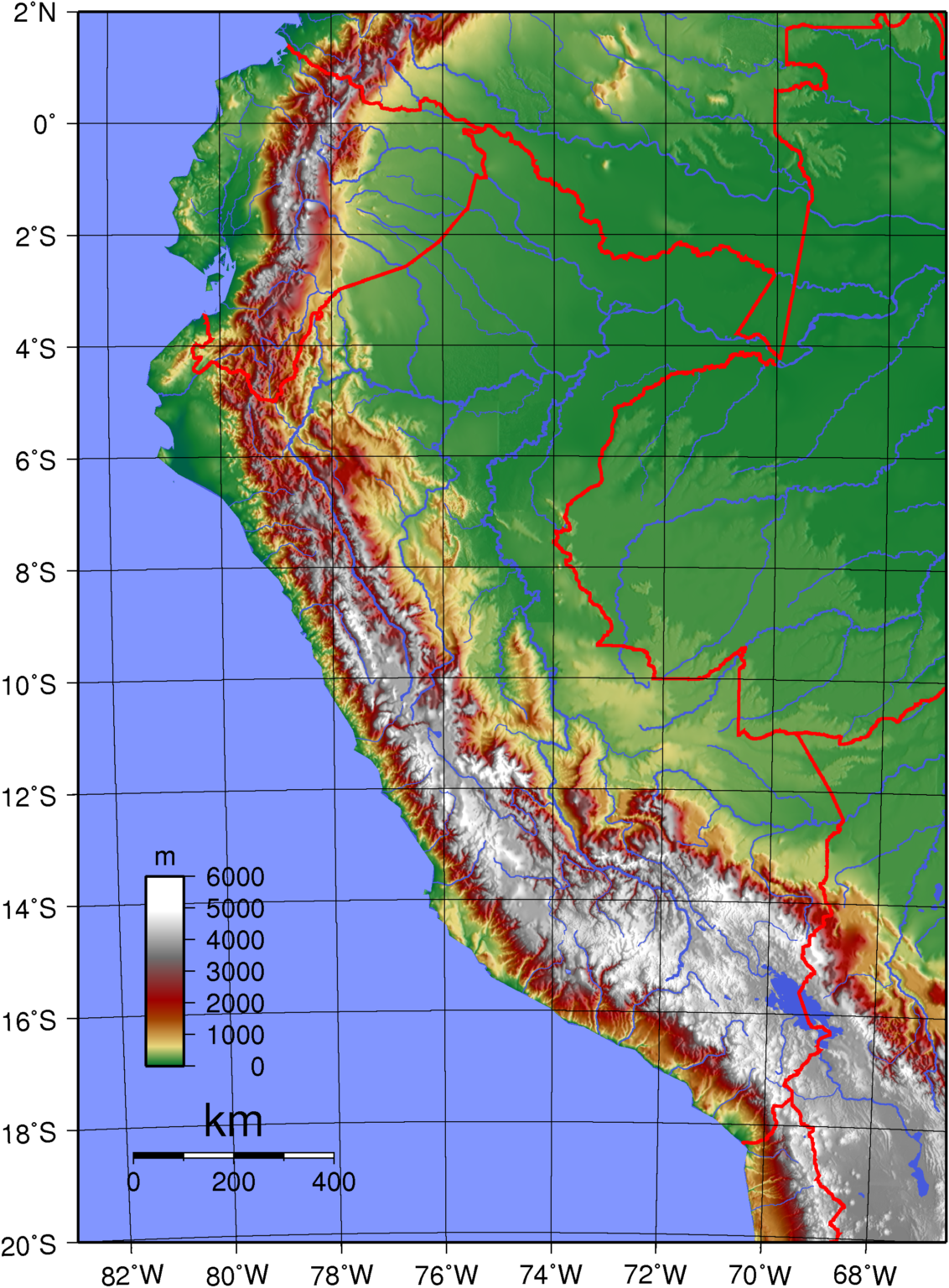 Mapa F Sico Del Per Galer A De Mapas Mapa Topografico De Peru 1132x1536 