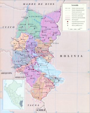 ¿Cuáles son las provincias del departamento de Puno?