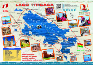 Mapa del lago Titicaca