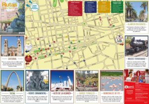 Mapa turístico de la ciudad de Tacna