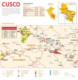 Mapa turístico del departamento del Cuzco