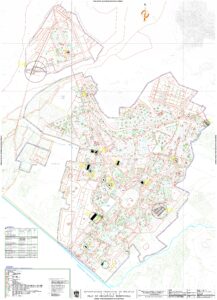 Plano de zonificación y usos de suelo de Trujillo, Perú.