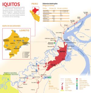 Mapa turístico de Iquitos