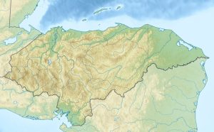 Mapa físico en blanco de Honduras. Mapa físico en blanco de Honduras.