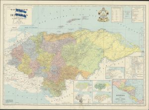 Mapa general de la República de Honduras 1954