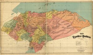 Mapa de la Republica de Honduras 1907