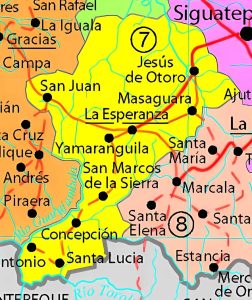 Principales ciudades del Departamento de Intibucá.