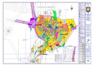 Plano de zonificación de la ciudad de Piura.