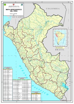 Mapa hidrográfico del Perú