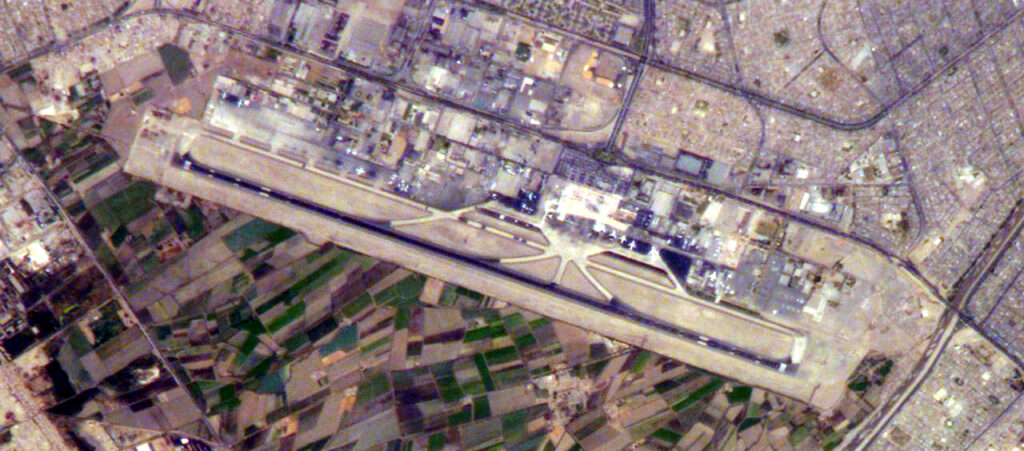 Imagen satelital del Aeropuerto Internacional Jorge Chávez.