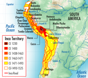 Mapa del Imperio inca