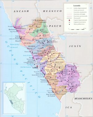 ¿Cuáles son las provincias del departamento de Lima?