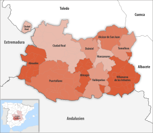 Partidos judiciales de la provincia de Ciudad Real.