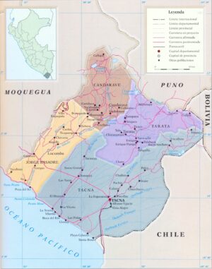 ¿Cuáles son las provincias del departamento de Tacna?