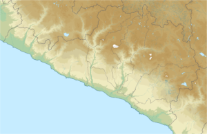 Mapa físico en blanco del departamento de Arequipa.