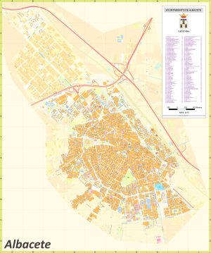 Mapa de la ciudad de Albacete