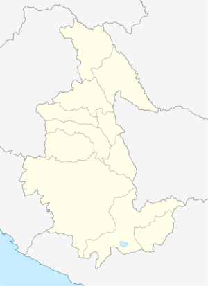 Mapa en blanco del departamento de Ayacucho