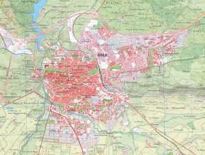 Mapa de la ciudad de Ávila