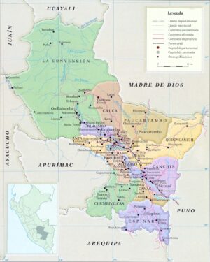 ¿Cuáles son las provincias del departamento del Cuzco?