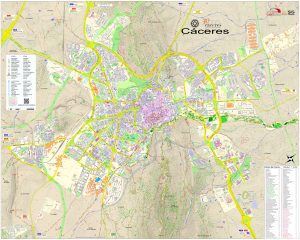 Mapa de la ciudad de Cáceres