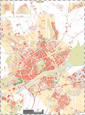 Mapa de la ciudad de Lérida